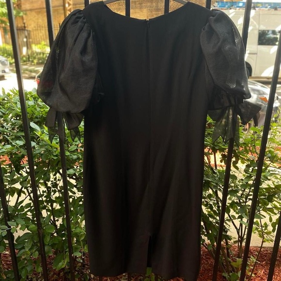 vintage 80s bow sleeve dress - Picture 4 of 4